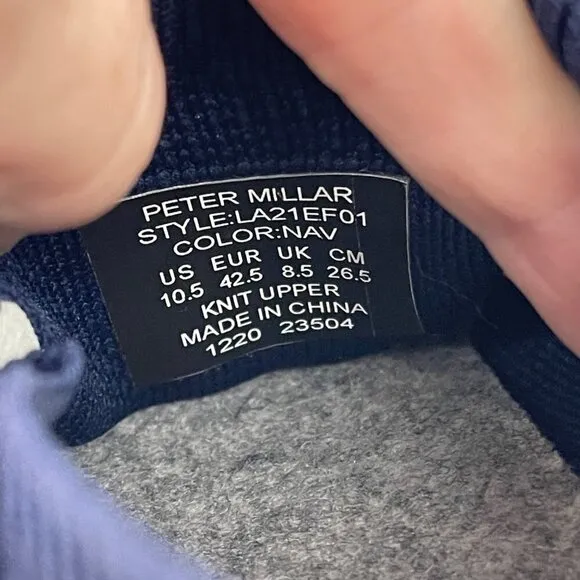 Peter Millar Hyperlight Glide Navy Knit Lightweight Shoes LA21EF01 Womens 10.5