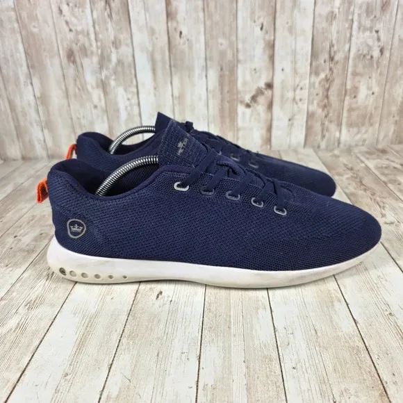 Peter Millar Knit Trainer Sneakers Lightweight Comfort Navy Blue Mens 12