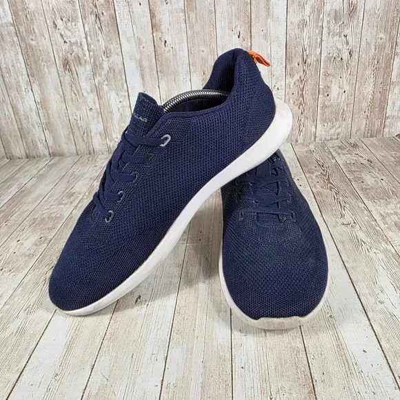 Peter Millar Knit Trainer Sneakers Lightweight Comfort Navy Blue Mens 12
