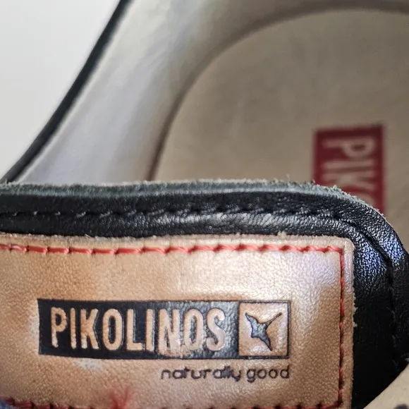 Pikolinos Genuine Leather Men's Salou Oxfords, Black, Made in Spain Size 8M