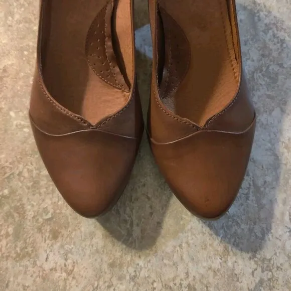Pikolinos Pumps Women's Size 38 / US 7 Brown Leather Heels