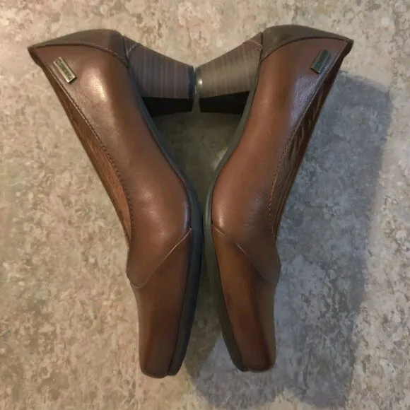 Pikolinos Pumps Women's Size 38 / US 7 Brown Leather Heels