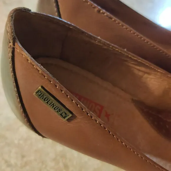 Pikolinos Pumps Women's Size 38 / US 7 Brown Leather Heels