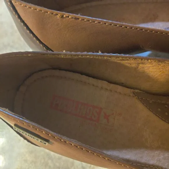 Pikolinos Pumps Women's Size 38 / US 7 Brown Leather Heels
