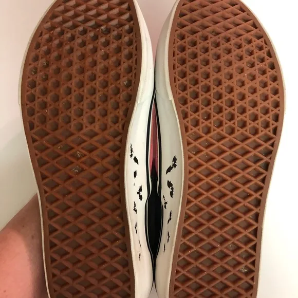 Pink Rare Limited Edition Vans Warped Bat Trail Slip On