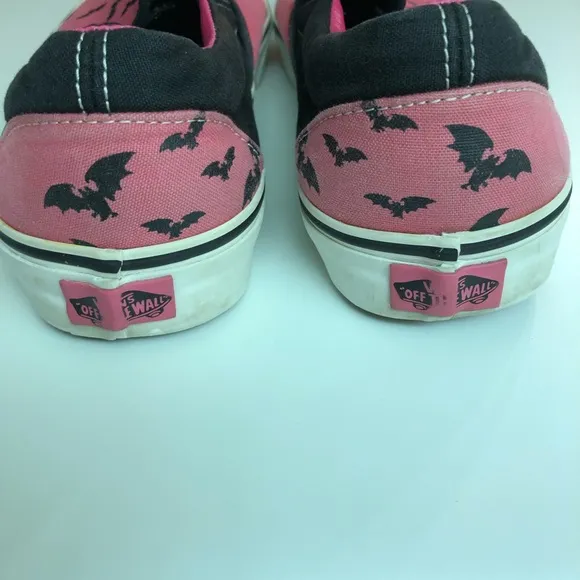 Pink Rare Limited Edition Vans Warped Bat Trail Slip On