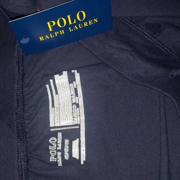 Polo 4XL Navy Blue Atleasure Relax Knit Loungewear Shorts New