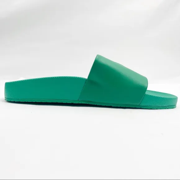 Polo Ralph Lauren Cayson Pony Slides Sandals Billiard Green