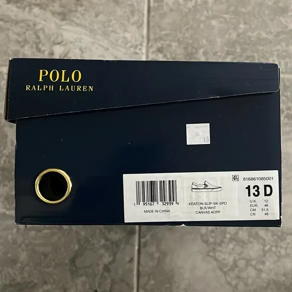 Polo Ralph Lauren Kaeton Allover Pony Slip-On Sneakers, US13 EU46 New in Box