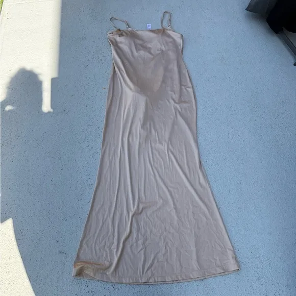 Popilush Shapewear Shine Slimming Tummy Control Maxi Slip Dress Size XXL
