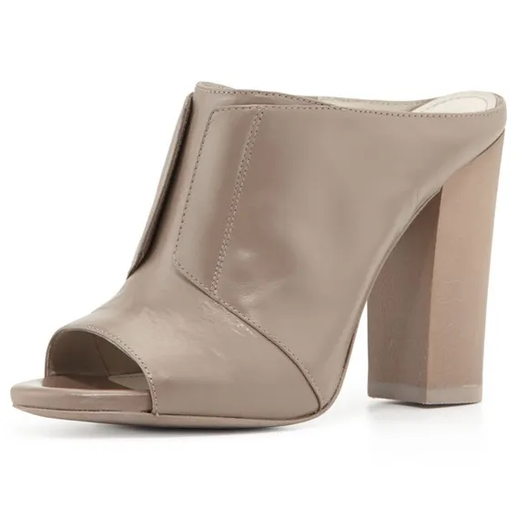 Pour La Victoire Eva Mule Slip On Blocked Heels