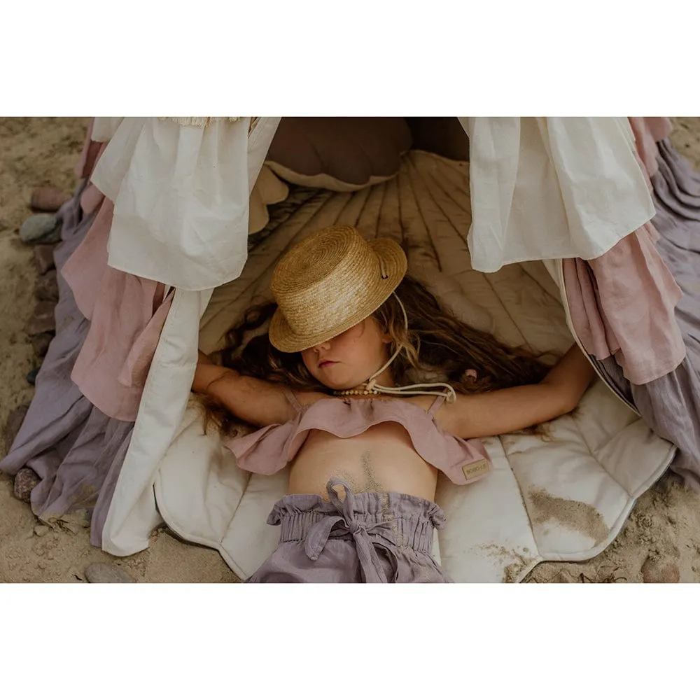 Powder Frills Teepee With Frills - Beige, Pink & Grey