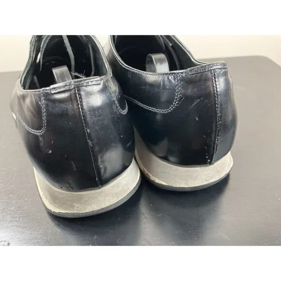 PRADA Black Leather Oxfords Sneakers 8