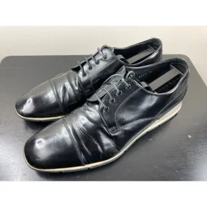 PRADA Black Leather Oxfords Sneakers 8