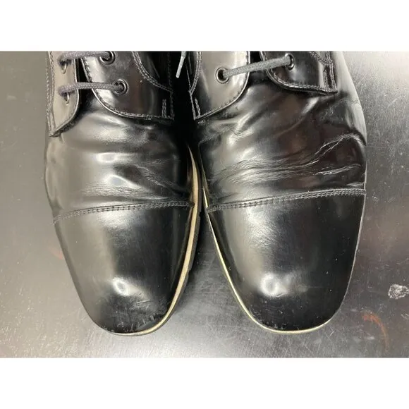 PRADA Black Leather Oxfords Sneakers 8