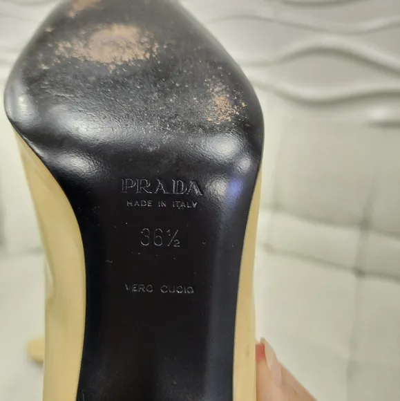 Prada Square Toe Heels