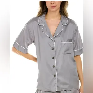 ⭐️Price Drop⭐️ 2PC ETTITUDE SATEEN PJ SET / Pants &amp; S/S Shirt S