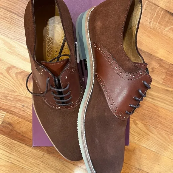 Profession Bottier Brown Suede Oxford Shoes with Sleek Silhouette