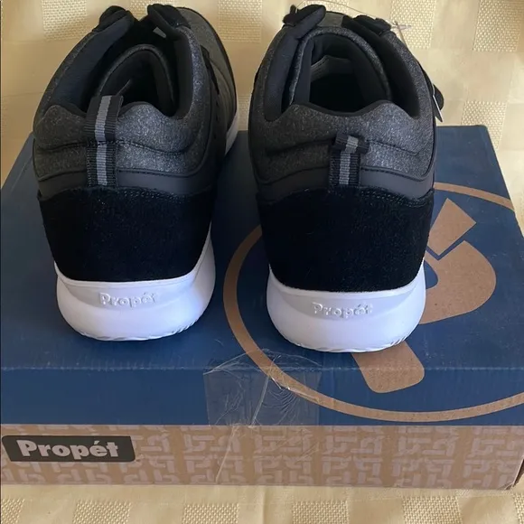 Propet Black and Gray Sneakers Lightweight Comfort
