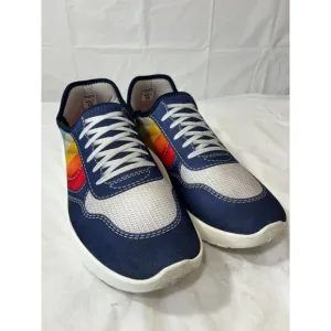 Psudo Court Blue Multicolor Slip On Stretch Sneaker Mens Size 13