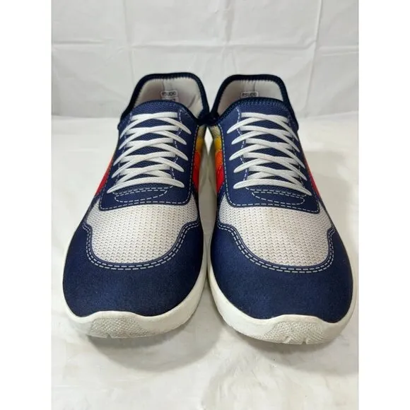 Psudo Court Blue Multicolor Slip On Stretch Sneaker Mens Size 13