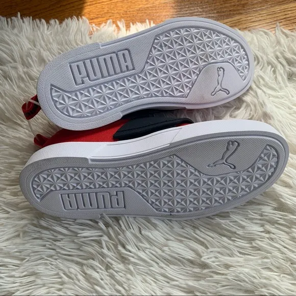 PUMA child El Rey 2 Slip on Sneaker, High Risk Red-puma B, 13 Little Kid