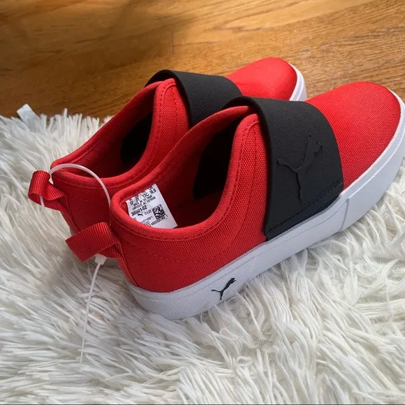 PUMA child El Rey 2 Slip on Sneaker, High Risk Red-puma B, 13 Little Kid