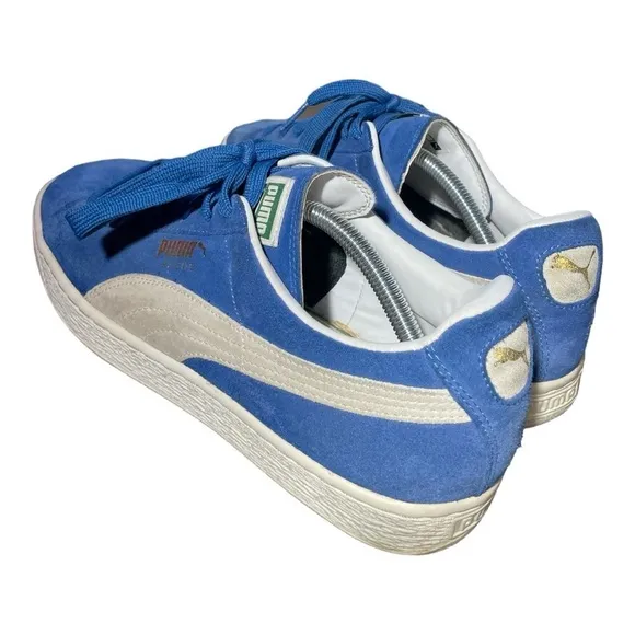 Puma Men's Size 11.5 Suede Classic Lace Up Sneakers Shoes Casual Blue