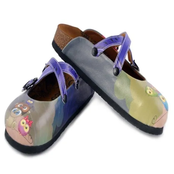 Purple Owl Clogs - Calceo Line of Goby Shoes