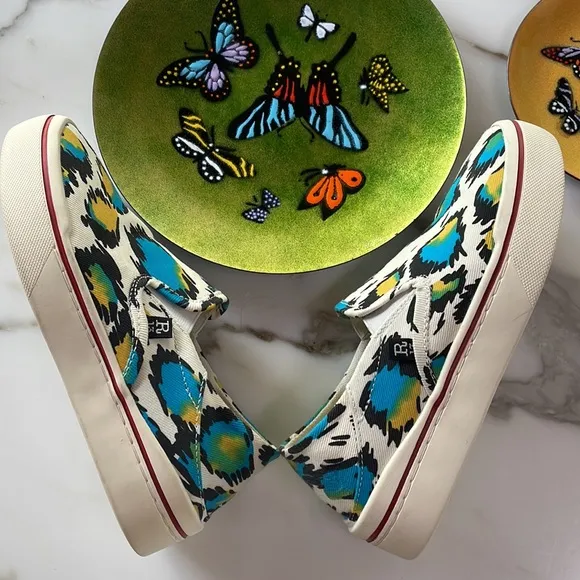 R13 Runway Multi Leopard Slip On Sneaker😎