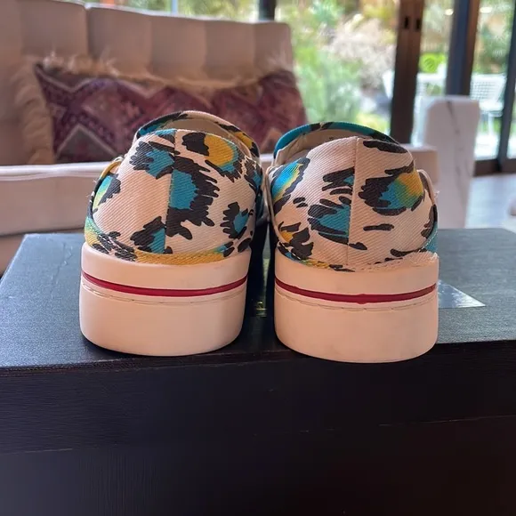 R13 Runway Multi Leopard Slip On Sneaker😎