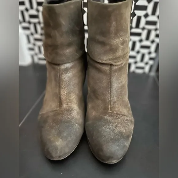 RAG &amp; Bone distressed booties, good, preloved used condition