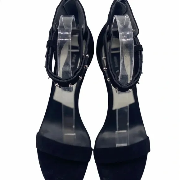 RAG &amp; BONE NIB Black Tamira Studded Suede Heels (Damaged Box)