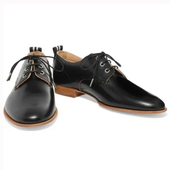 Rag&amp;Bone AUDREY Leather Oxfords  Shoes in Black Size-EU 35/US 5 New NWT