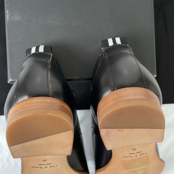 Rag&amp;Bone AUDREY Leather Oxfords  Shoes in Black Size-EU 35/US 5 New NWT