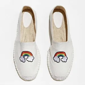 Rainbow Summer Espadrille Flats