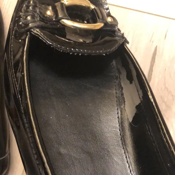 Ralph Lauren Patent Leather Slip On Loafers
