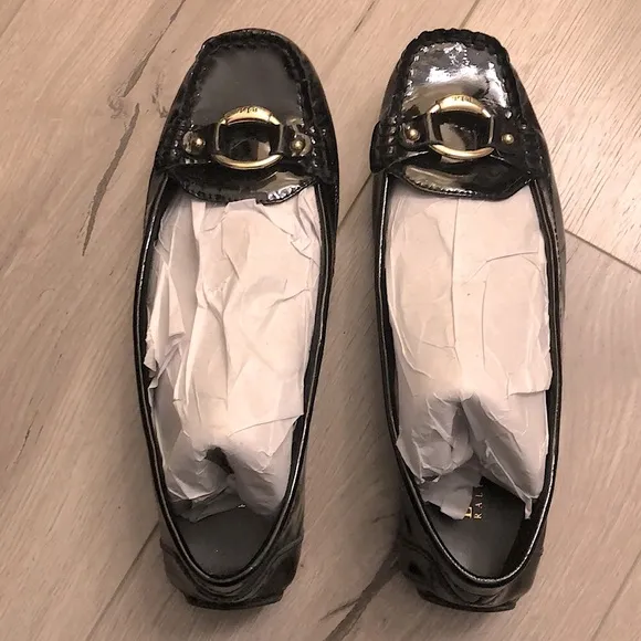Ralph Lauren Patent Leather Slip On Loafers