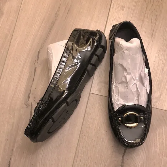 Ralph Lauren Patent Leather Slip On Loafers