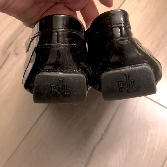 Ralph Lauren Patent Leather Slip On Loafers