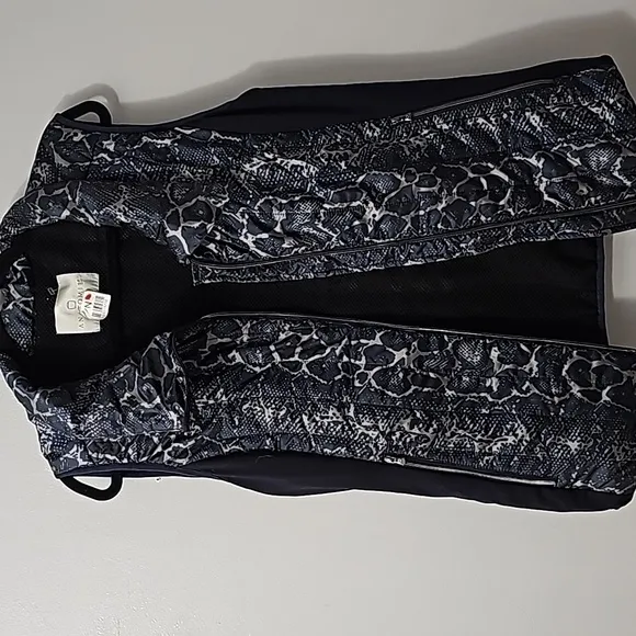 Rare! Anatomie Women's Quilted Print Puffer Lightweight Full Zip Vest