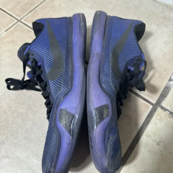 RARE Nike Kobe 10 Blackout Men's 13 Violet Black Shoes US Basketball 705317-005