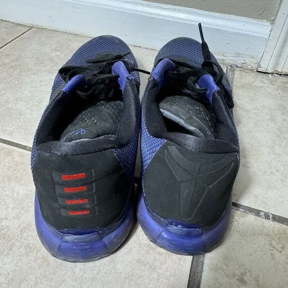 RARE Nike Kobe 10 Blackout Men's 13 Violet Black Shoes US Basketball 705317-005
