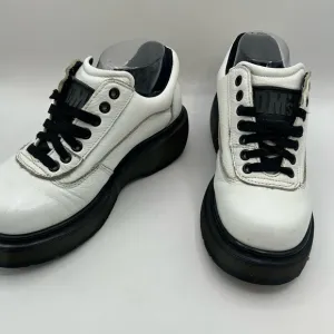 RARE Vintage Dr. Martens  Clunky White Leather 7 Eye Oxfords Made in England
