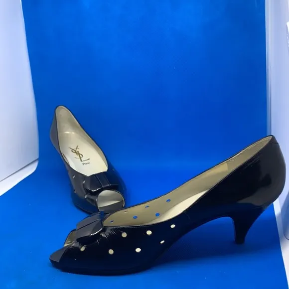 RARE Vintage Yves Saint Laurent heels sz EU 37 style # 6112