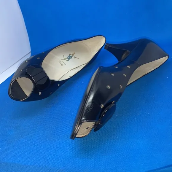 RARE Vintage Yves Saint Laurent heels sz EU 37 style # 6112