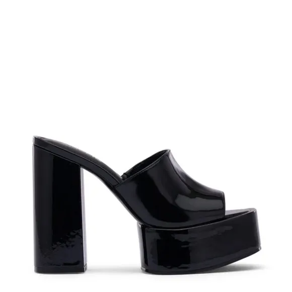 RAVINA PLATFORM HEELS BLACK