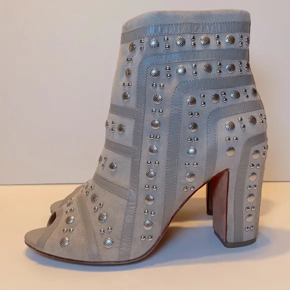 Rebecca Minkoff Mila Runway Studded Open Toe Booties Size 8