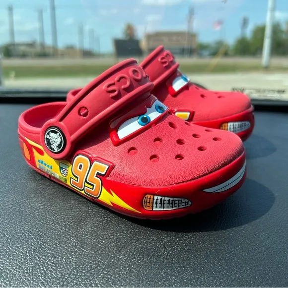 Red Lightning McQueen LED Crocs