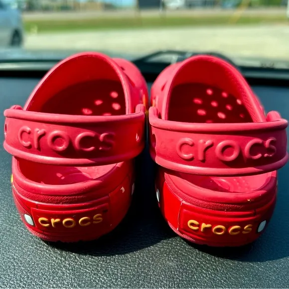 Red Lightning McQueen LED Crocs